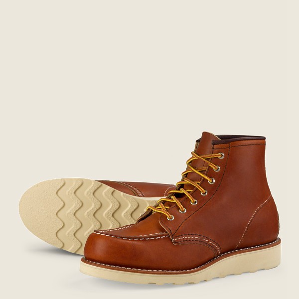 Bottes Red Wing Heritage - 6-Inch Classic Moc - Short Legacy Cuir - Marron - Femme 410APEIHR